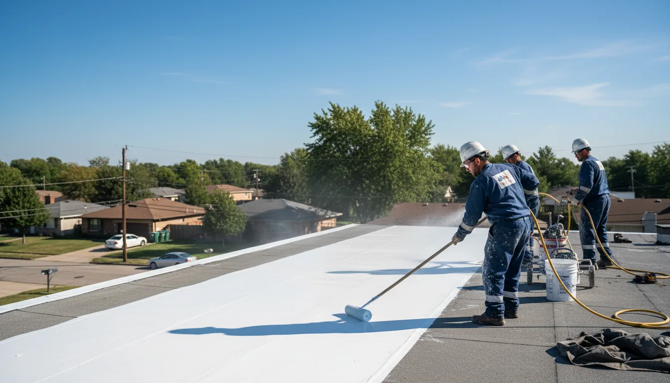 Commercial roof coating in Texline, TX near me